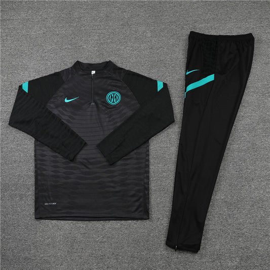 INT TRACKSUIT 21/22 - BLACK/TURQUOISE